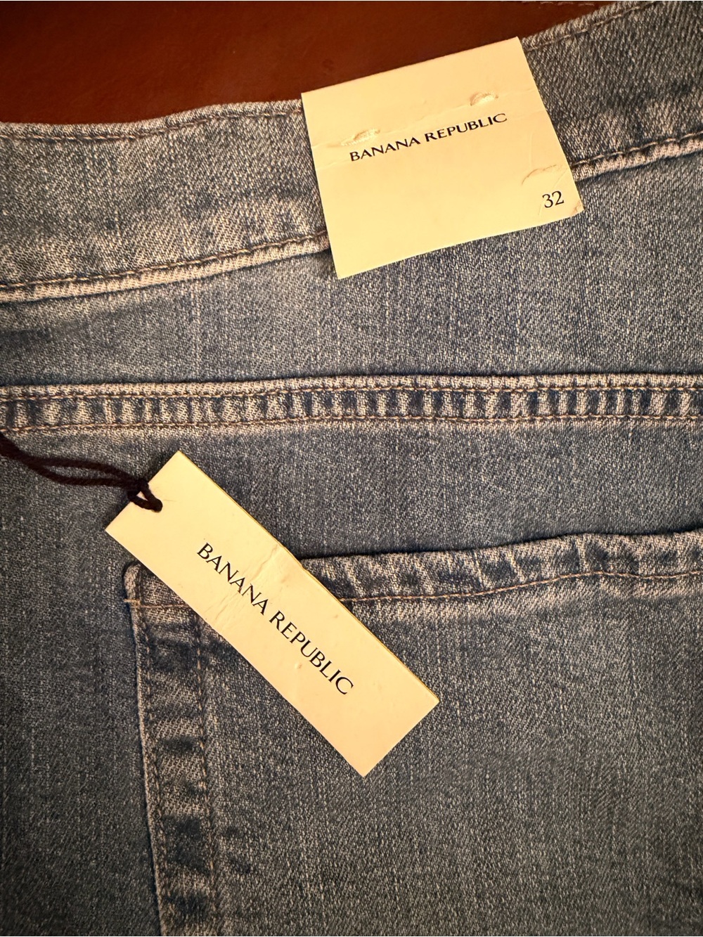 Banana Republic wide leg split hem Blue Denim Jeans